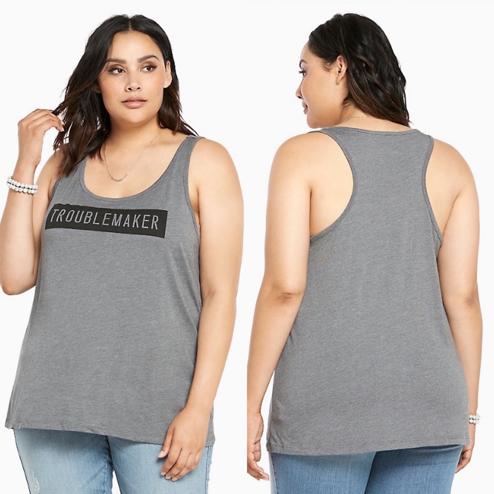 Torrid troublemaker tank top